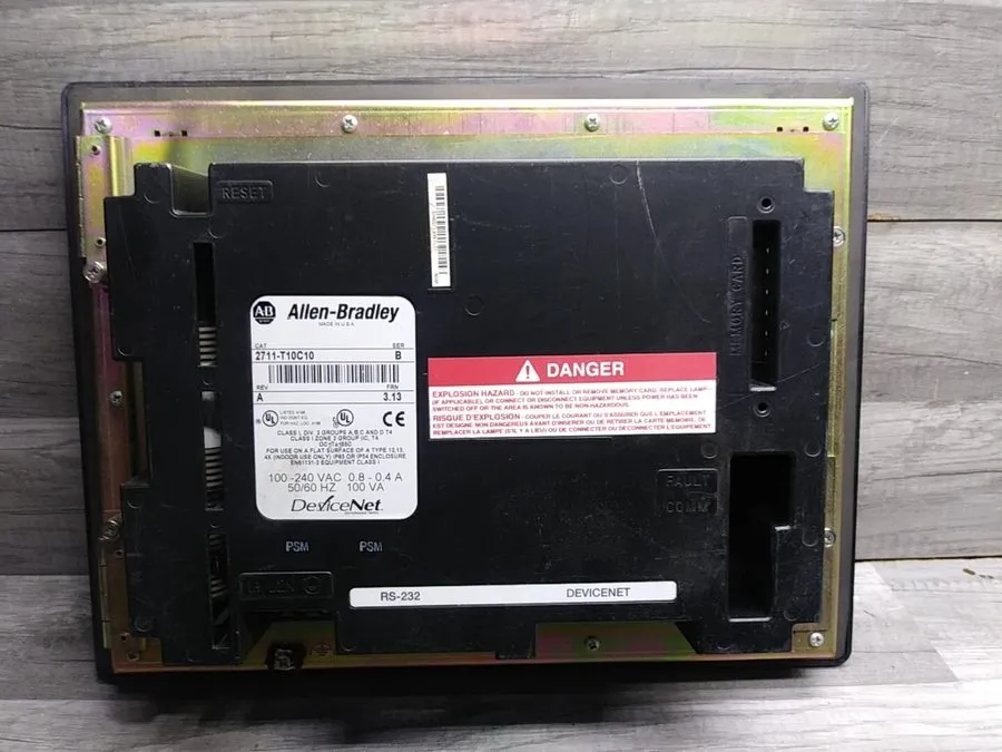 Панель оператора Allen Bradley 2711-T10C10 Series F PanelView 1000 DeviceNet FRN — фото лота 2