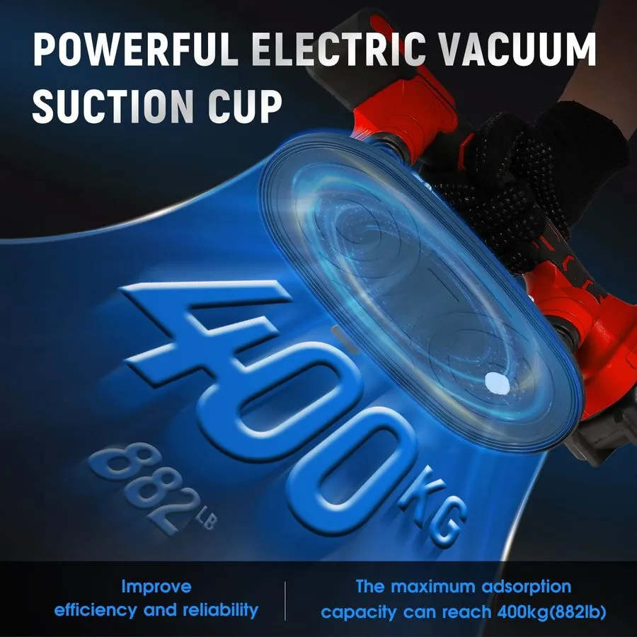 Вакуумная присоска Tile Vibration Tool 283mm Suction Cup 882lbs/400kg, Handheld  — фото лота 2