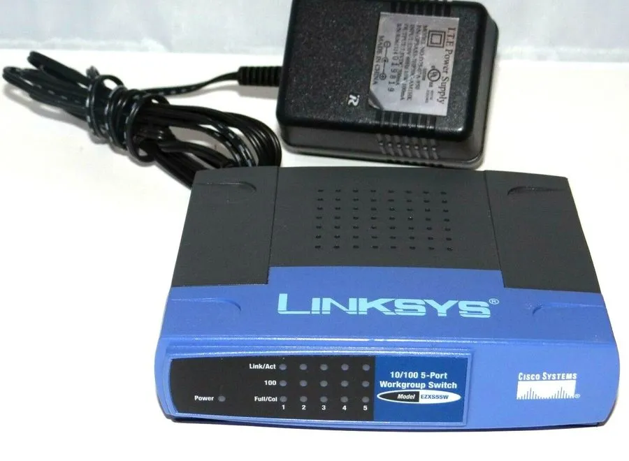 Коммутатор Cisco Linksys 10/100 5-Port Workgroup Switch Model: EZXS55W