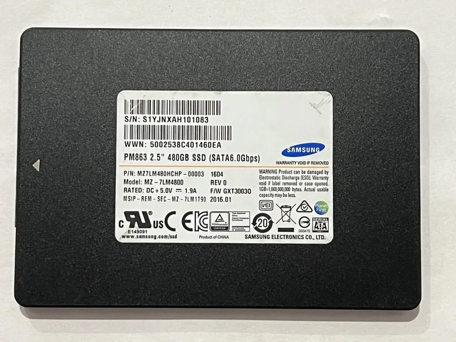 SSD-накопитель Samsung PM851 128GB SSD SATA 6.0 Gbps. Crystal Disc Passed Excell