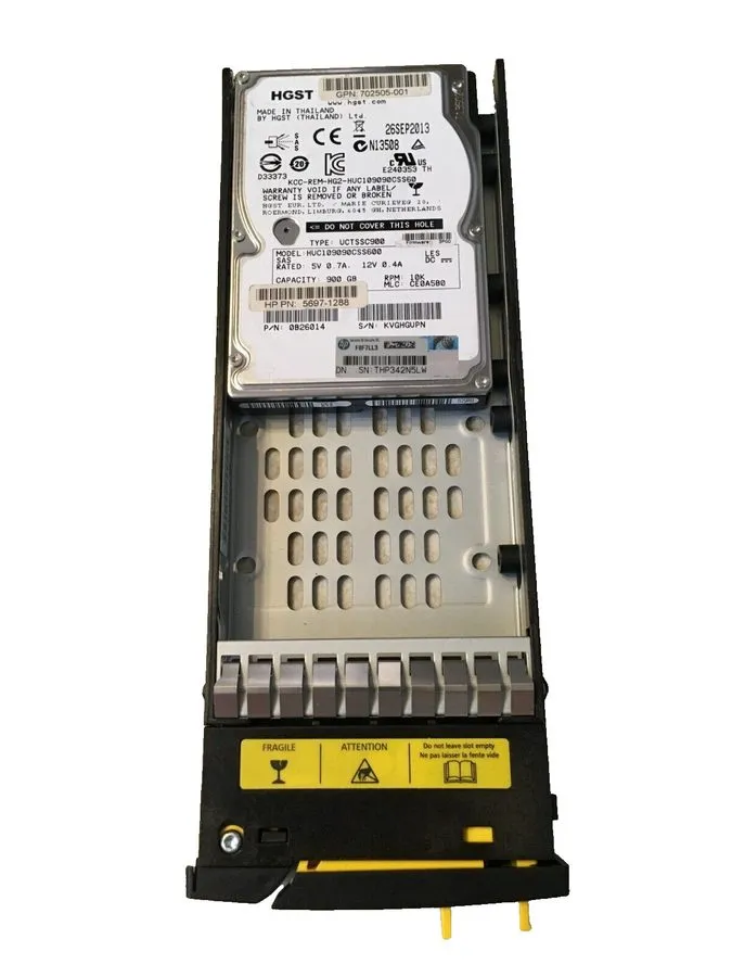 Жёсткий диск QR496A I HP M6710 900GB 6G SAS 10K rpm SFF 2.5-inch HDD 702055-001 — фото лота 1