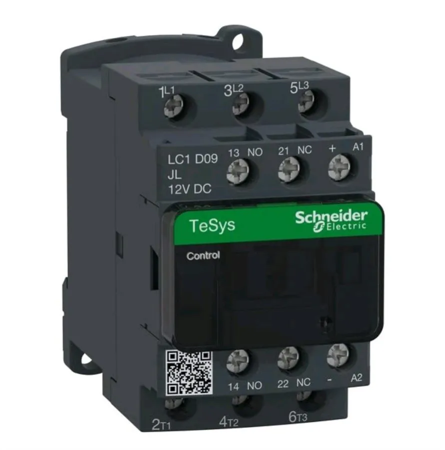 Контактор Schneider LC1D09JL TeSys Deca three-pole contactor 9 A,12V DC