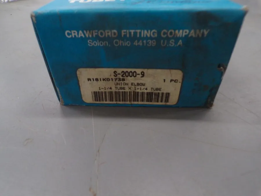 Фитинг Swagelok S-2000-9 Carbon Steel Tube Fitting Union Elbow 1 1/4" OD c8