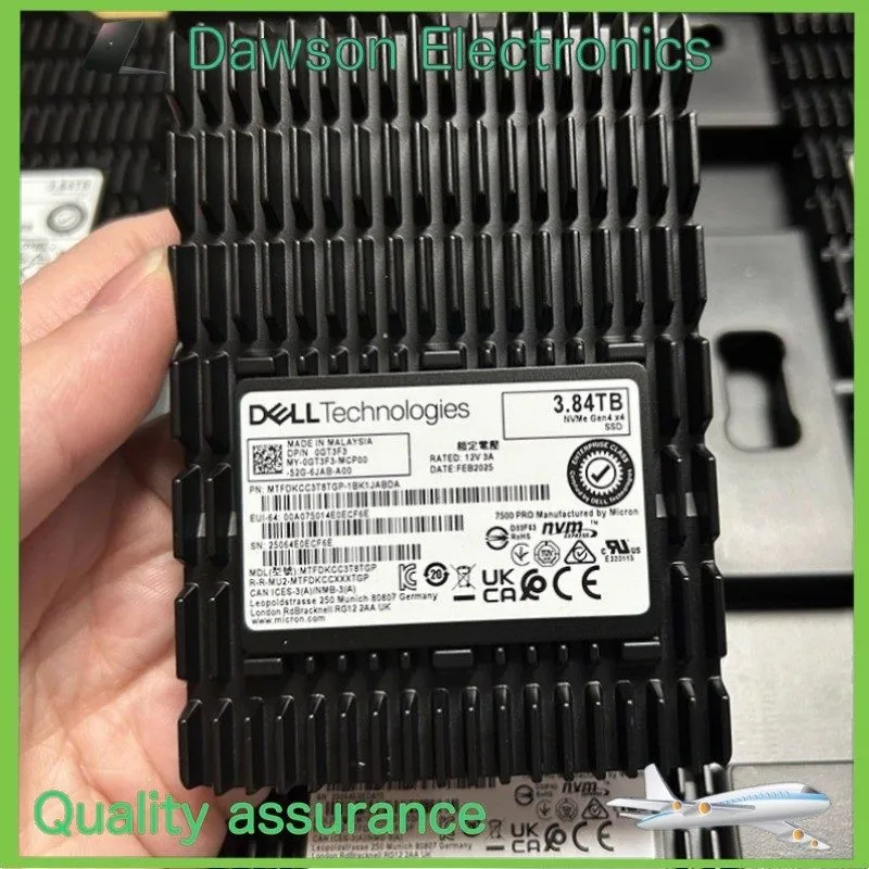 SSD-накопитель MTFDKCC3T8TGP Micron 7500 PRO 3.84TB U.3 PCI-e 4.0 NVMe 2.5" TLC 