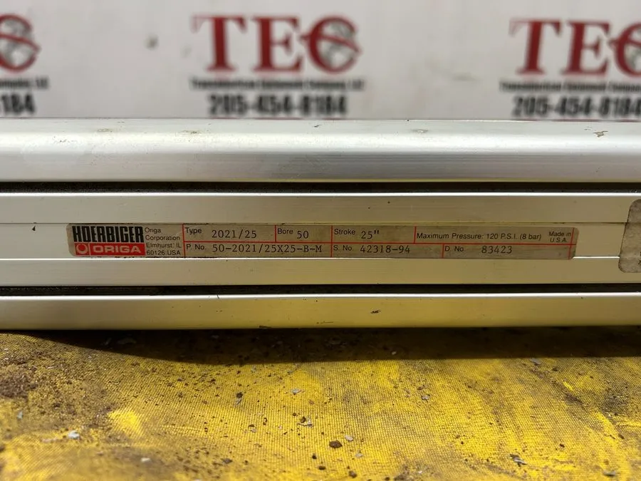 Пневмоцилиндр PARKER RODLESS PNEUMATIC CYLINDER 50-2021/25X25-BM