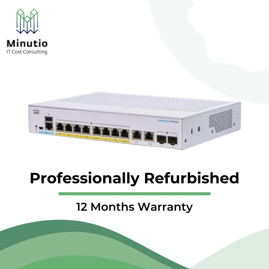 Коммутатор Cisco CBS250-8PP-E-2G Switch