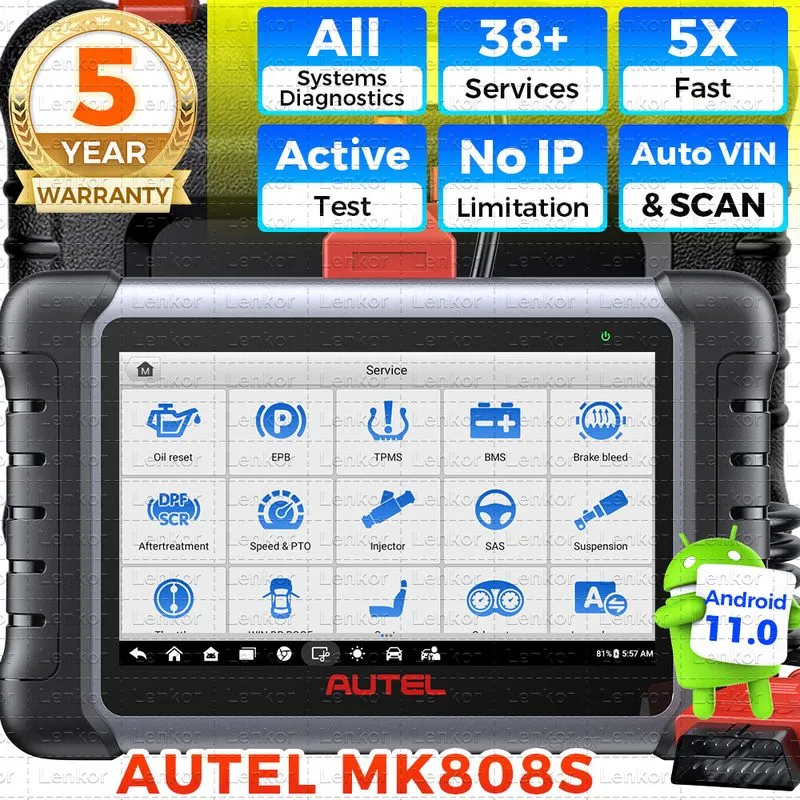 Диагностический сканер Autel Maxisys MP900-TS PRO Key Coding Full TPMS Car Diagn — фото лота 1