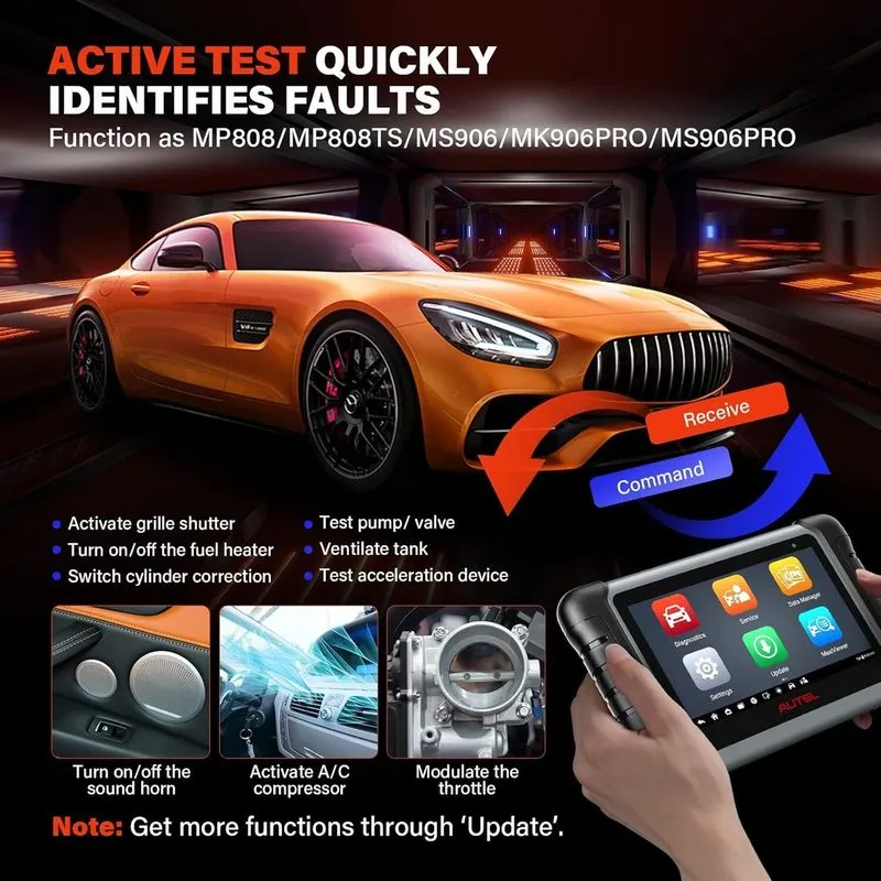 Диагностический сканер Autel Maxisys MP900-TS PRO Key Coding Full TPMS Car Diagn — фото лота 4