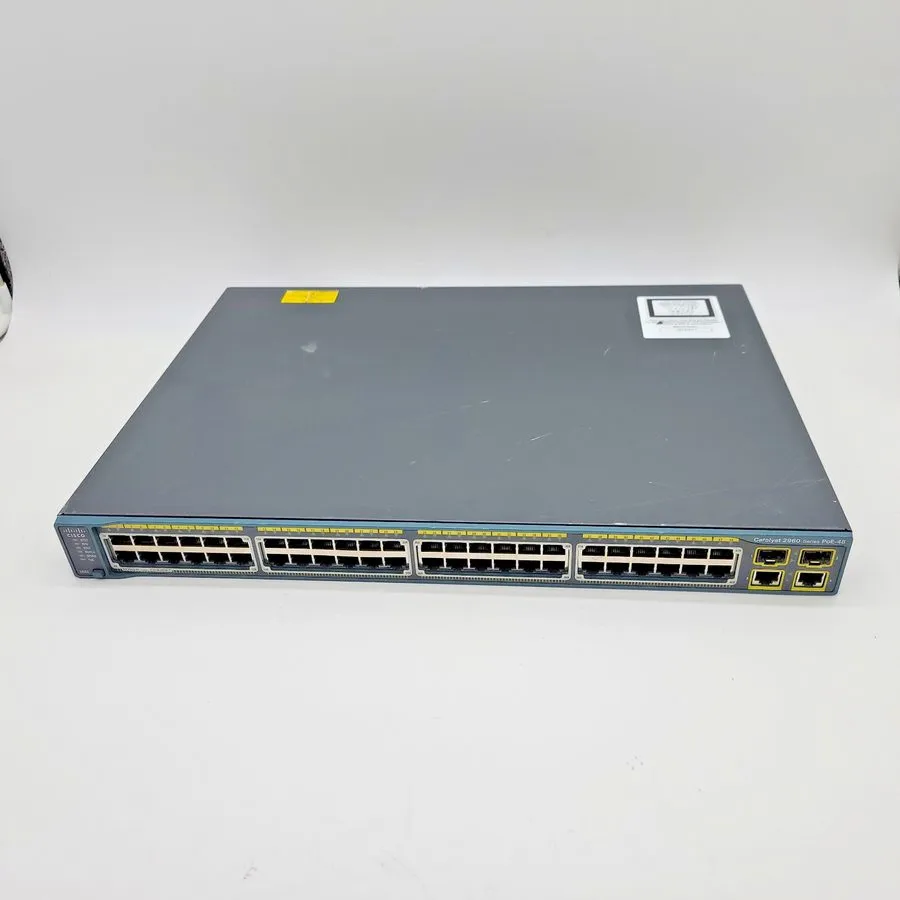 Коммутатор CISCO WS-C2960-48PST-L 48 PORT FE POE ETHERNET SWITCH W/2x SFP 370W