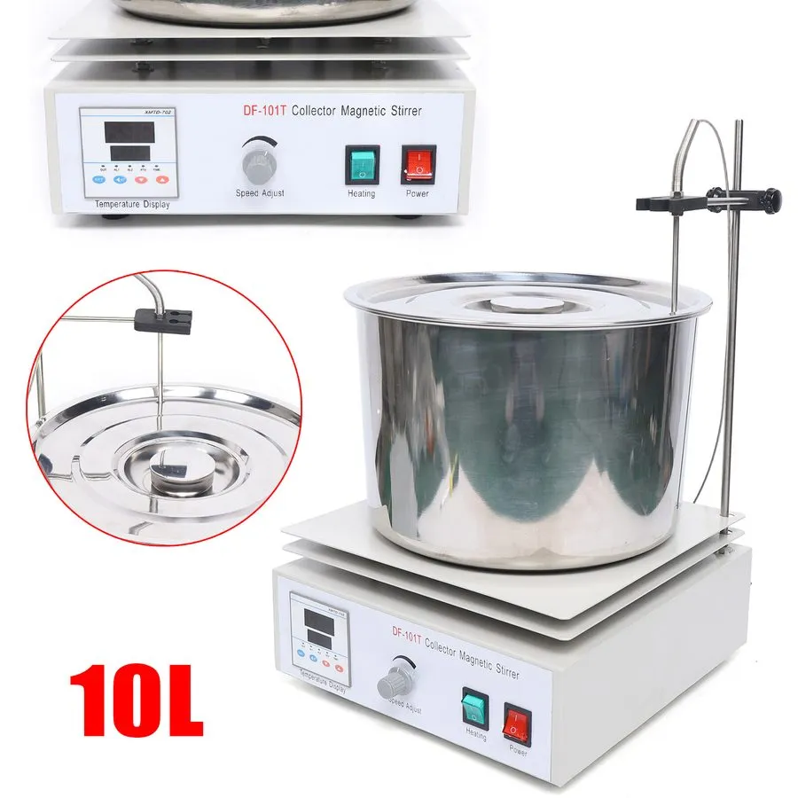 Магнитная мешалка Df-101t Digital Heat Collecting Magnetic Stirrer Lab Heat Ther — фото лота 2