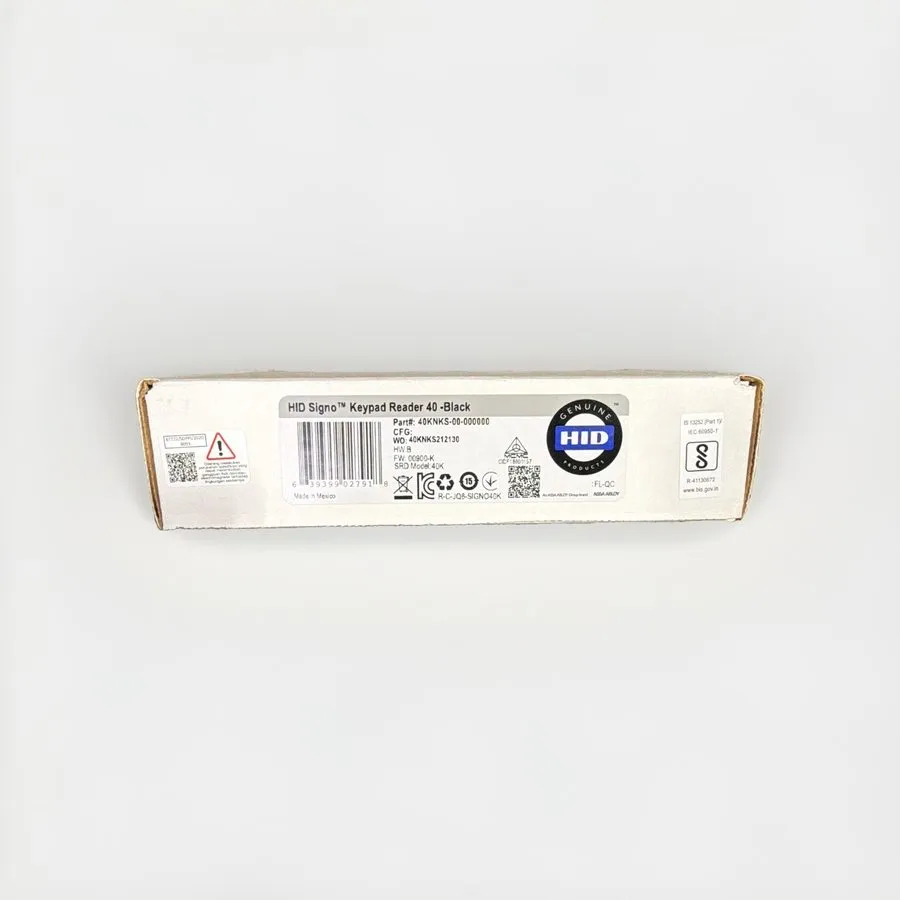 Оборудование видеонаблюдения HID Signo 40 Black er, 40NKS-01-000000, Seos Profil