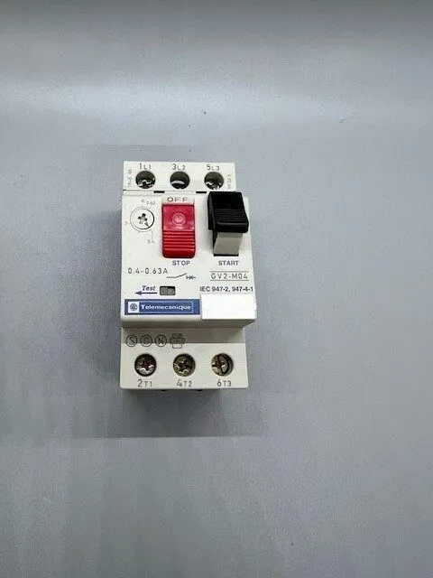 Автоматический выключатель TELEMECANIQUE GV2-M04 MOTOR CIRCUIT BREAKER, 0.4-0.63