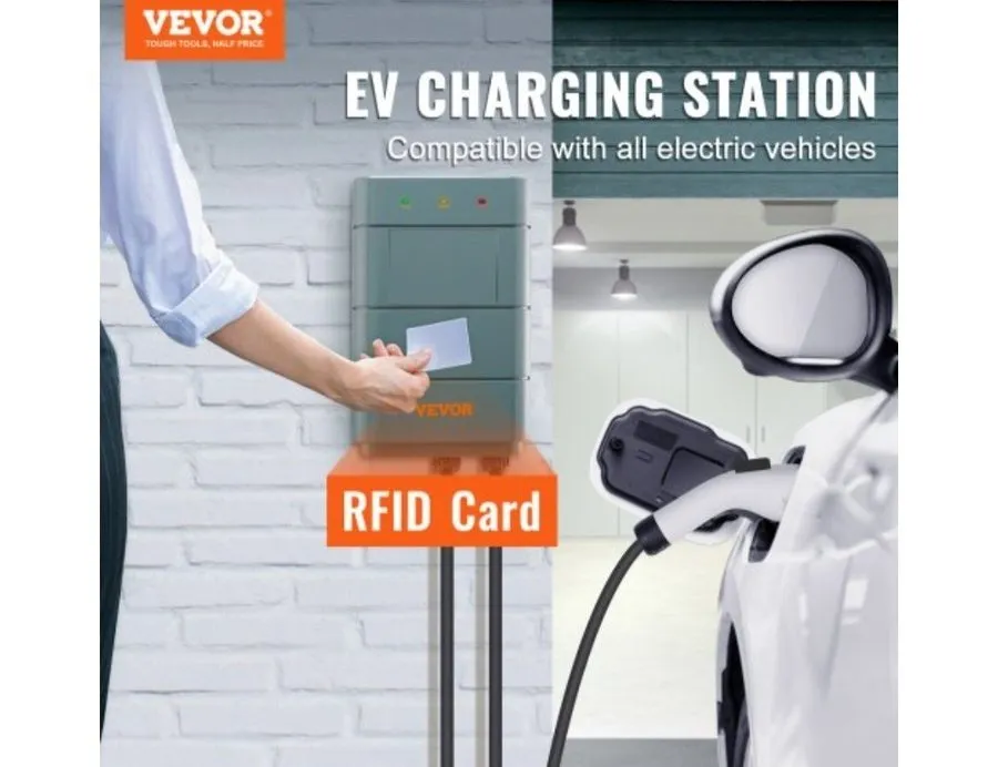 Аккумулятор VEVOR EV-A01-US009B Level 2 Electric Vehicle Charging Station, 0-40A