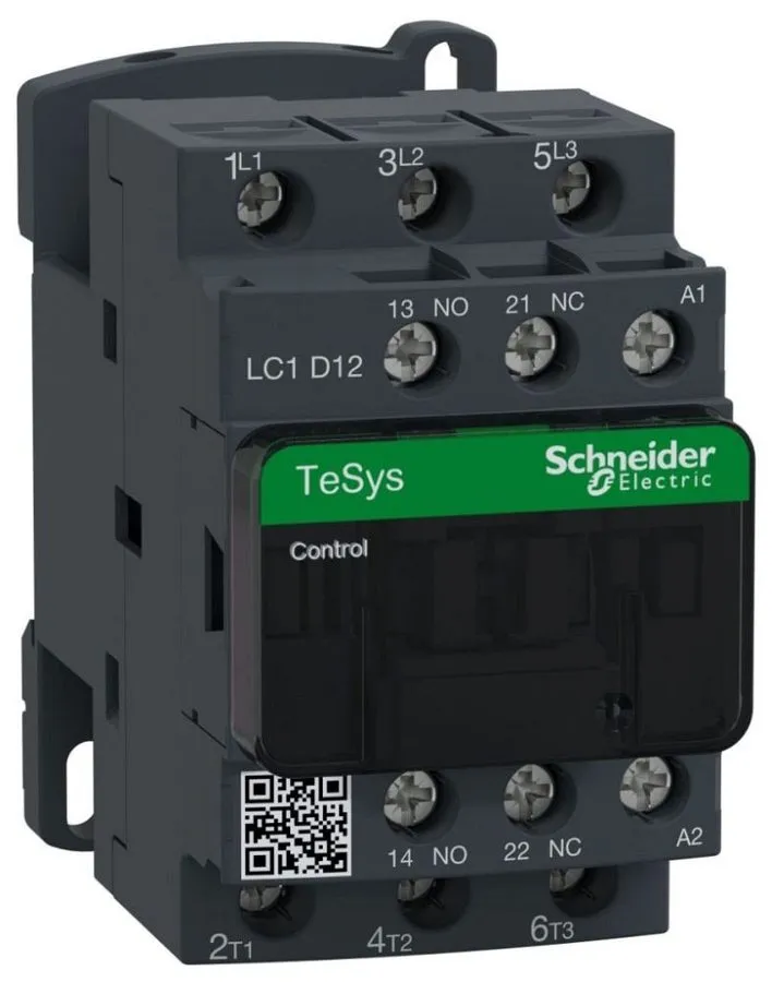 Контактор Square D LC1D12U7 Nonreversing 12A Iec Contactor, 75 Hp, 3 Phase