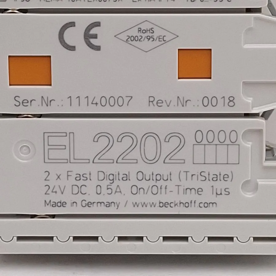 Модуль ввода-вывода Beckhoff EL2202 EtherCAT Terminal 2-Channel Digital Output 2