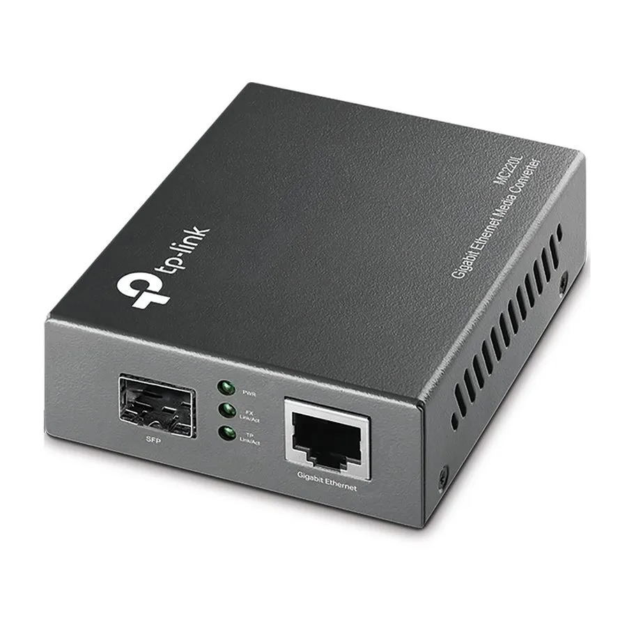 Медиаконвертер TP-Link MC220L Gigabit Ethernet SFP to RJ45 Fiber Media Converter