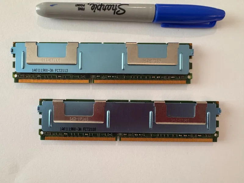 Модуль памяти 8Gb (2x4Gb) Micron PC2-5300F DDR2-667 Fully Buffered ECC FB-DIMM