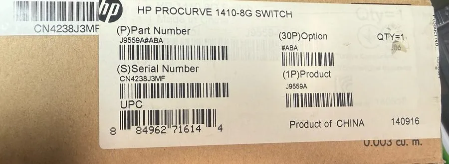Коммутатор HP ProCurve 1410-8G J9559A 8-Port Gigabit Ethernet Unmanaged Switch — фото лота 1