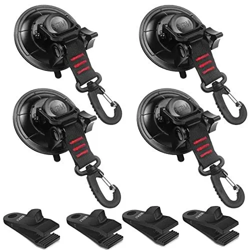 Вакуумная присоска Heavy Duty Suction Cup Anchor Strong Suction Cup+ Tarp Clips — фото лота 1