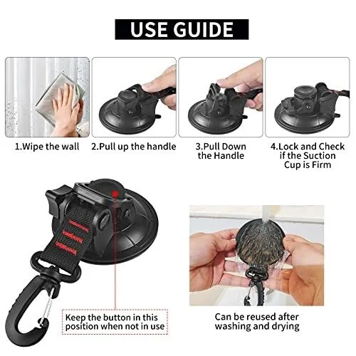 Вакуумная присоска Heavy Duty Suction Cup Anchor Strong Suction Cup+ Tarp Clips — фото лота 2