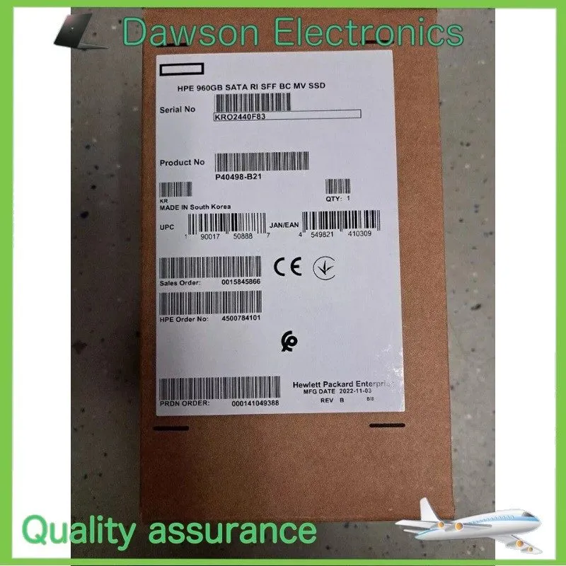 Жёсткий диск HPE 960GB P40498-B21 P41523-001 SATA 6Gb/s 2.5" SFF Gen10 Plus Soli