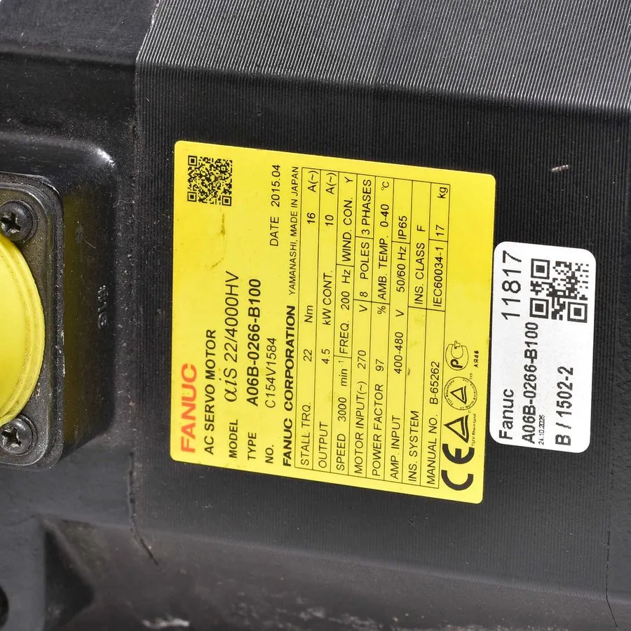 Серводвигатель A06B-0266-B100 Fanuc AC Servo Motor