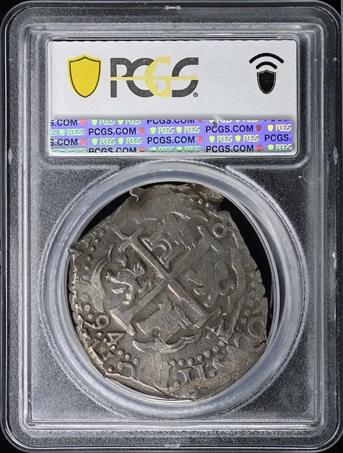 Лабораторный прибор 1694-L M Peru 8 R PCGS AU53 Calico-599 27.31g Rutherford — фото лота 1
