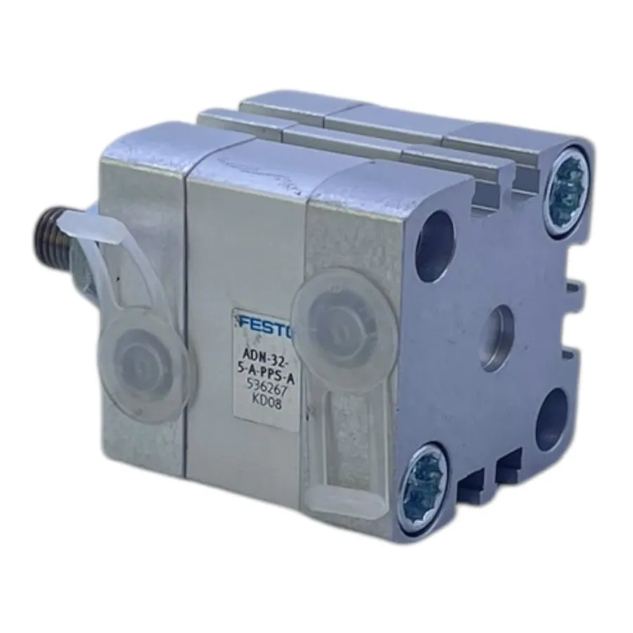Пневмоцилиндр Festo Compact Cylinder 32Mm 5Mm Stroke Double Acting G1/8 ADN-32-5