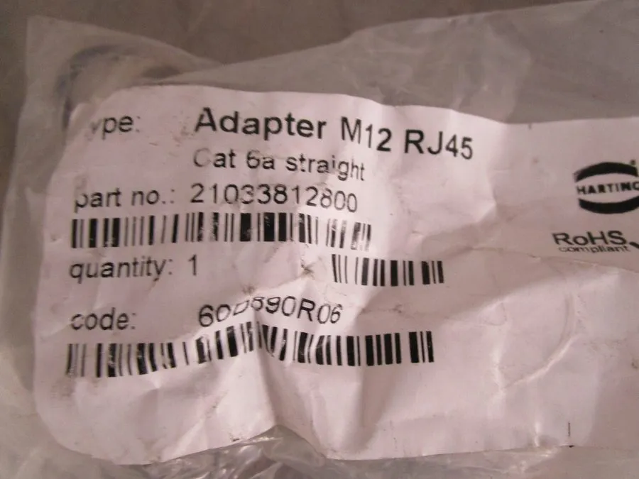 Разъём Harting 21033812800 Circular Metric Connectors Adapter M12 RJ45 Cat 6a St