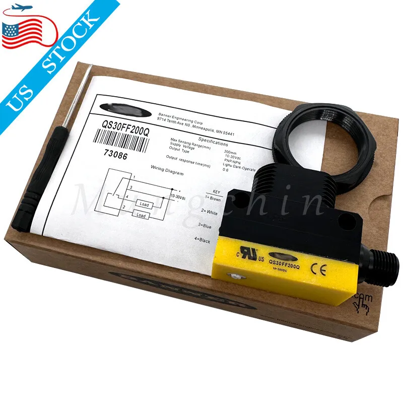 Фотоэлектрический датчик BANNER QS30FF200Q Photoelectric Switch Sensor
