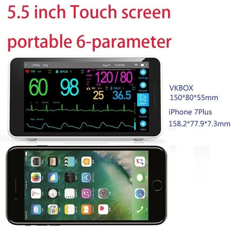 Монитор пациента 10" Screen Ultrathin Patient Monitor Portable 6-parameter Vital