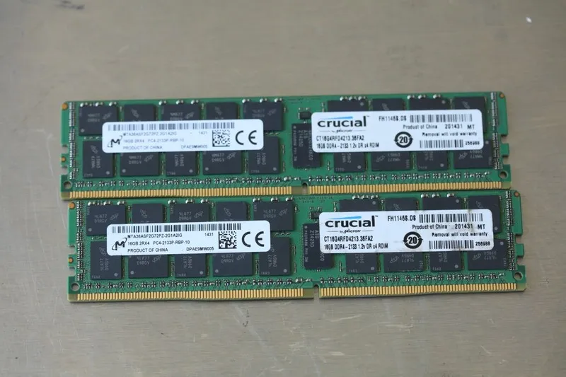 Модуль памяти 16GB Crucial by Micron DDR4-2133 RDIMM ECC Reg Server RAM CT16G4RF