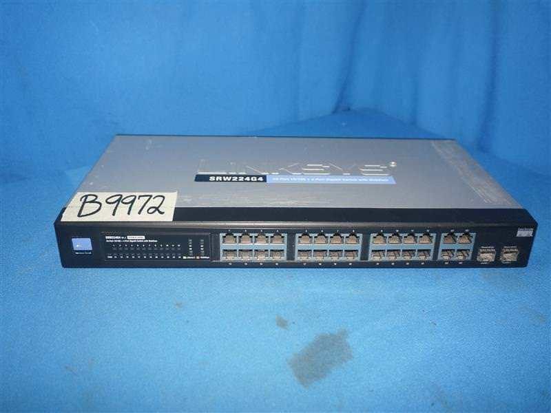 Коммутатор Cisco Linksys SRW224G4 24-Port 10/100 + 4-Port PoE SFP Managed Gigabi