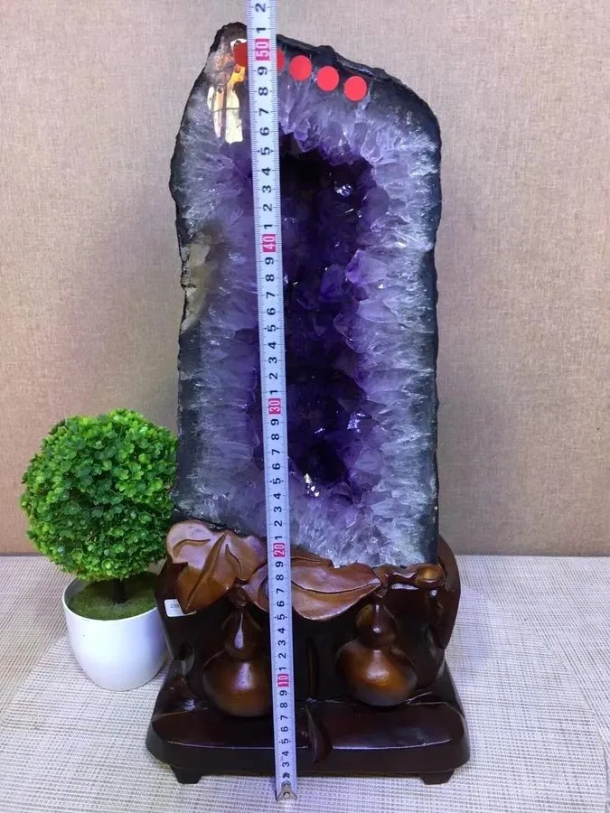 Лабораторный прибор 52.58LB TOP Natural citrine geode quartz cluster crystal cat — фото лота 1