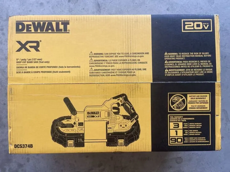 Оборудование ЧПУ DeWALT DCS374B 20V MAX XR® Cordless Brushless Deep Cut Band Saw