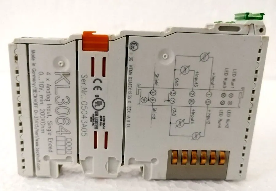 Модуль ввода-вывода BECKHOFF KL3064 Bus Terminal 4-Channel Analog Input Voltage 