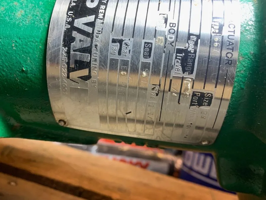Клапан Fisher 3/4" 300# Actuated Control Valve Type 667 w/ Fieldvue DVC6200 Posi