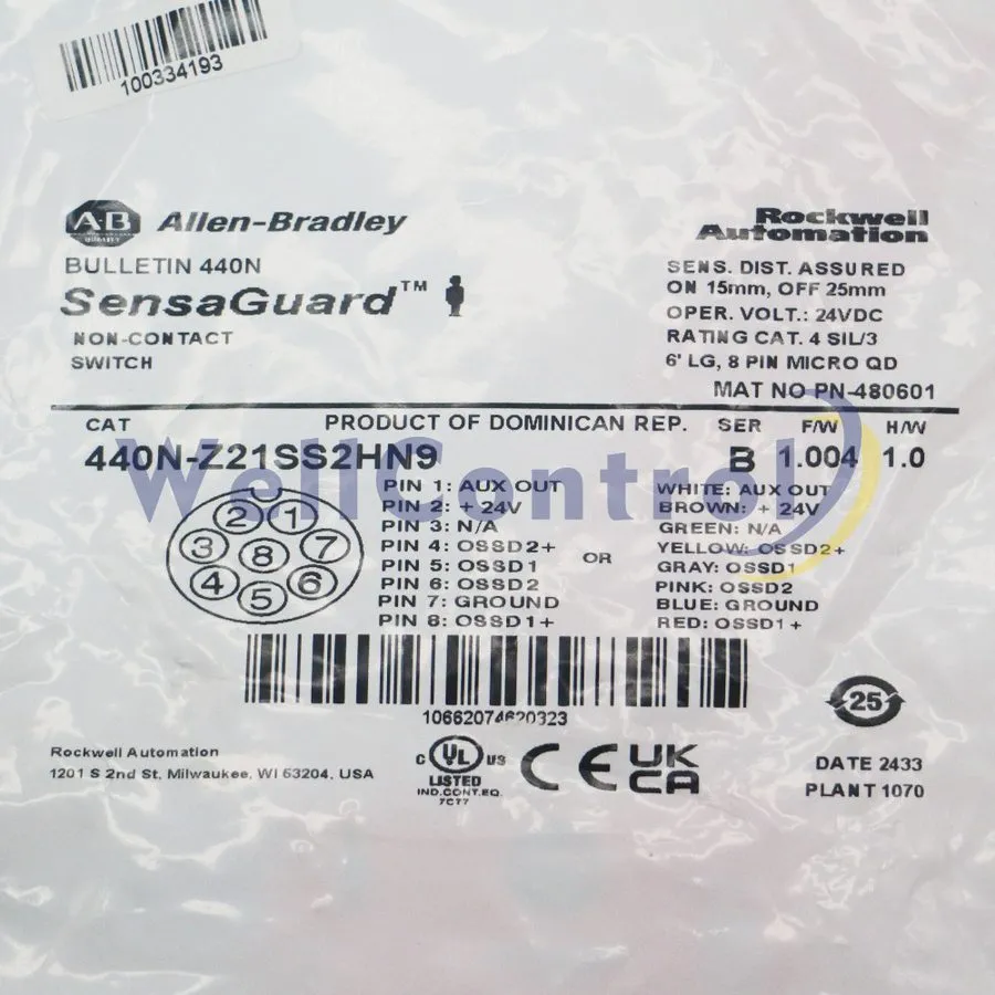 Реле безопасности Allen-Bradley 440N-Z21SS2HN9 Guardmaster 440N Non Contact Swit