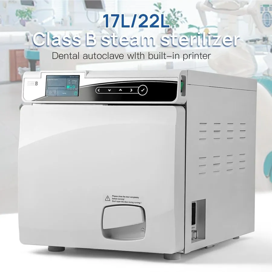Стерилизатор 17L/22L Dental Autoclave Steam Sterilizer Medical Class B/N with Pr