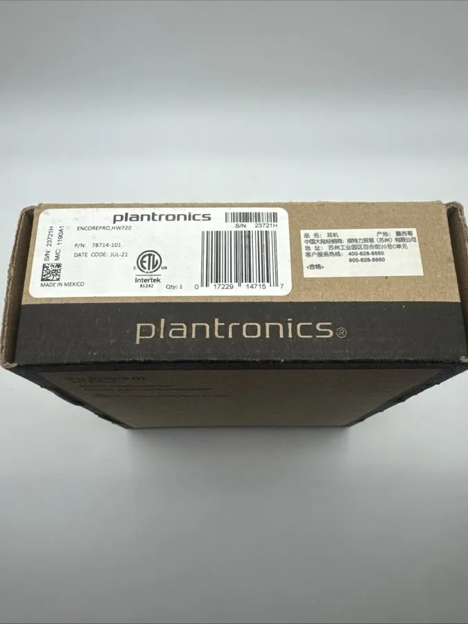 IP-телефон Plantronics Poly EncorePro HW720 DUO Black/Silver Wired Phone Headset