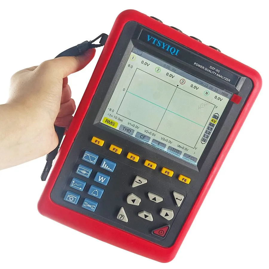 Тестер Power Quality Analyzer 3 Phase Power Energy Meter Tester Current Clamps D — фото лота 2