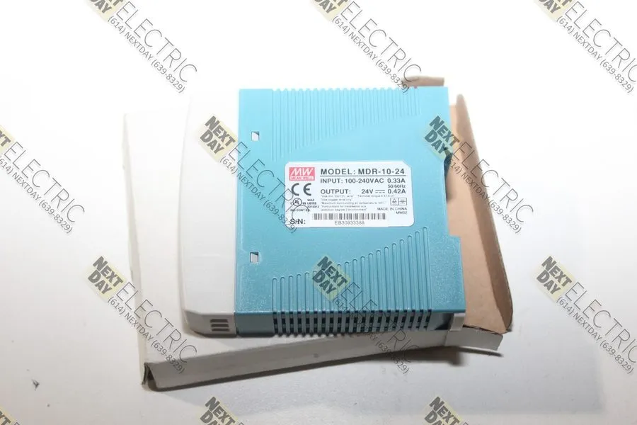 Блок питания Mean Well MDR-10-24 DIN Rail Power Supply, 24V 0.42A, 10W, 100–240V