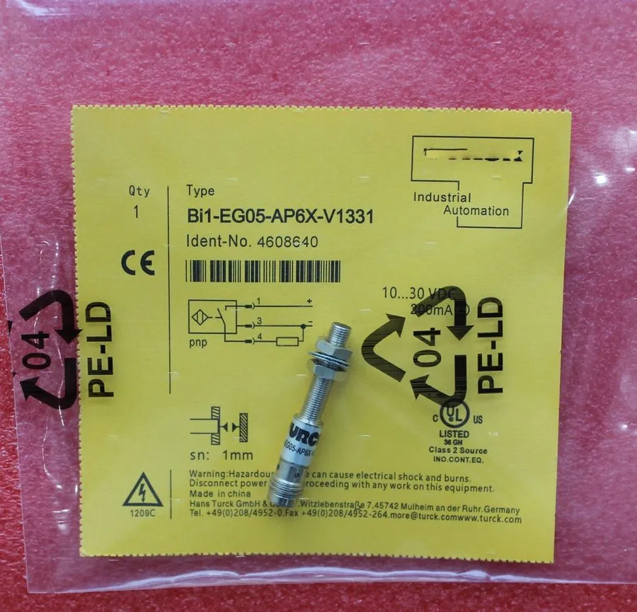 Датчик приближения Turck BI1-EG05-AP6X-V1331 Inductive Proximity Sensor 10-30VDC