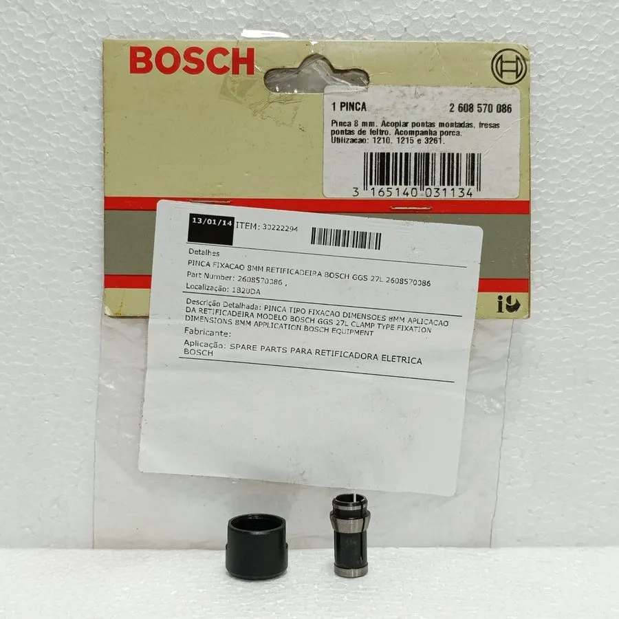 Режущий инструмент BOSCH 2608570086 GGS 27L 8MM COLLET CHUCK PINCA FIXACAO — фото лота 1
