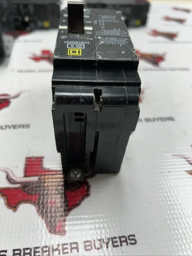 Автоматический выключатель Square D EGB EGB14020SA 1 Pole 20 Amp 480V Circuit Br — фото лота 2