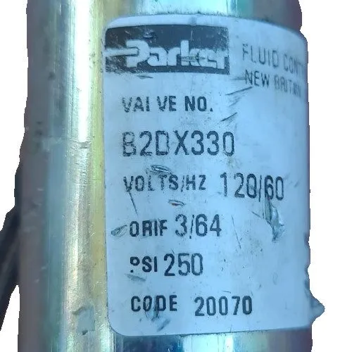 Электромагнитный клапан Parker B2DX330 Pneumatic Solenoid Valve — фото лота 1