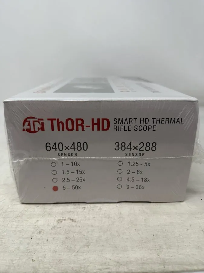 Оптико-электронная система ATN ThOR-HD Thermal Rifle Scope 5-50x 100mm 640x480 ( — фото лота 1