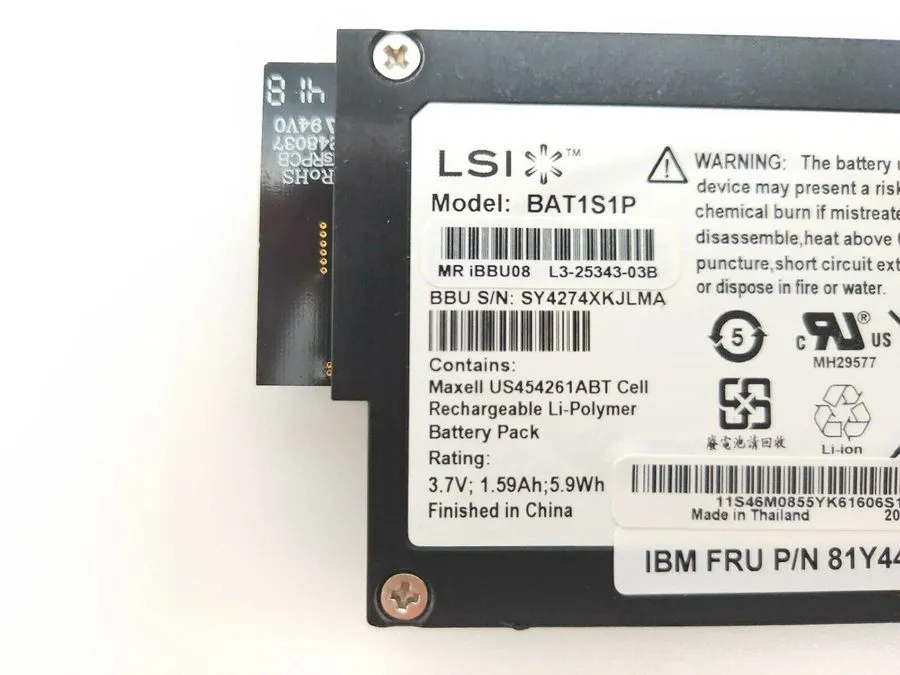 Батарея LSI iBBU09 BAT1S1P-A Battery Backup Unit