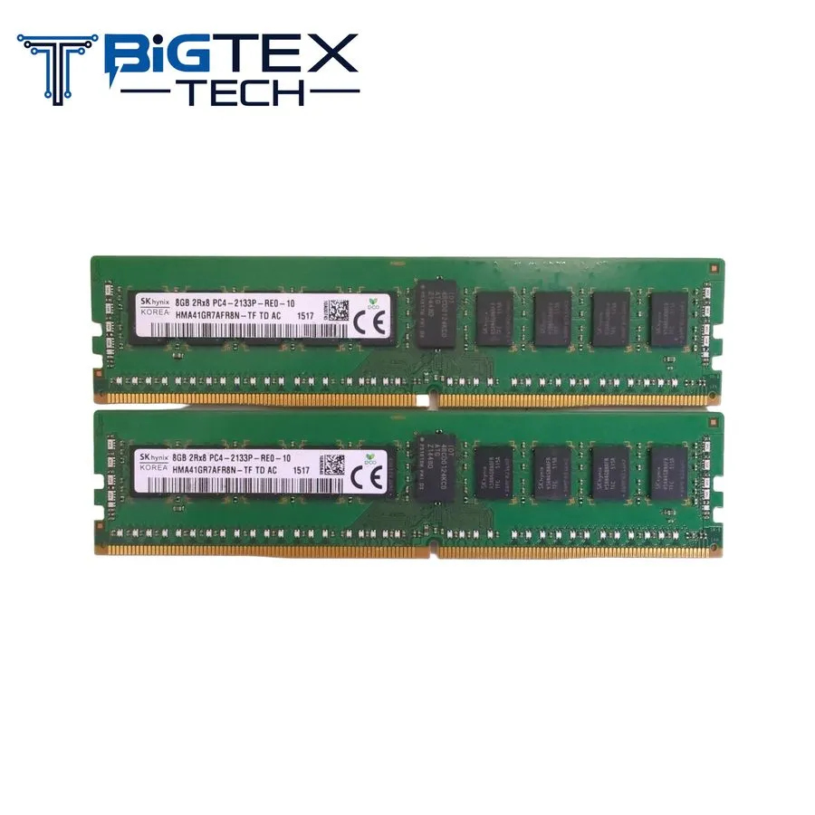 Модуль памяти SK Hynix 8GB (1x 8GB) PC4-2133P DDR4 ECC Server RAM HMA41GR7AFR8N- — фото лота 1