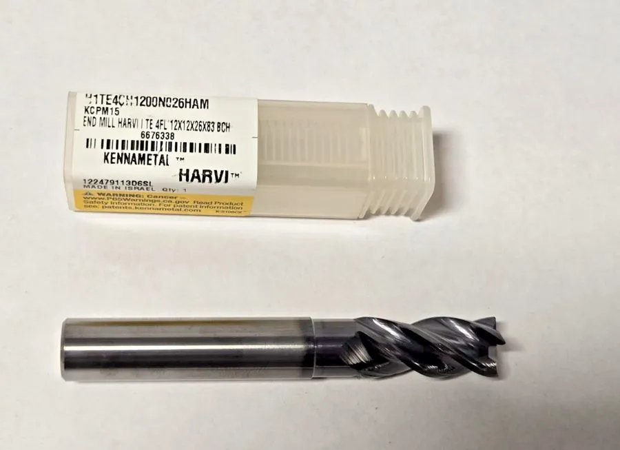 Режущий инструмент Kennametal 7/16 X 9/16 .018 Altin KCPM15 3 FL Carbide CR End 